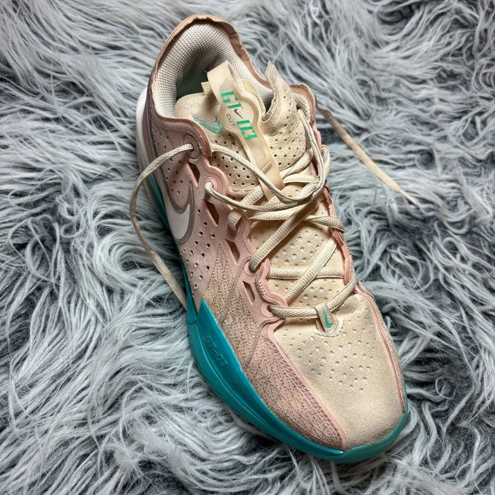 Nike Air Zoom GT Cut 3 Washed Coral Chalk‎ Sneakers Men's Size 9 US DV2913 601